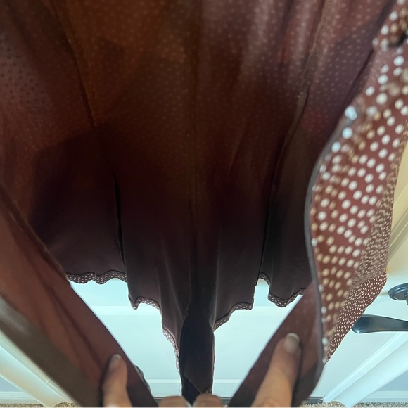 Vintage Alyn Paige brown romper with small white polka dots - Picture 9 of 11